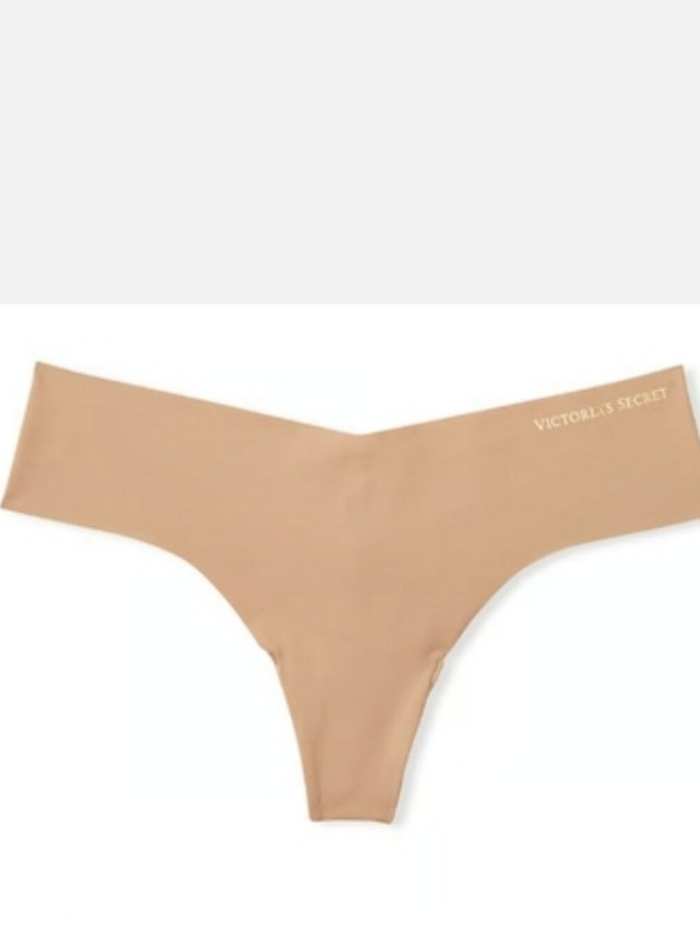 Victoria's secret very sexy No Show Thong panty PRALINE BEIGE XLARGE